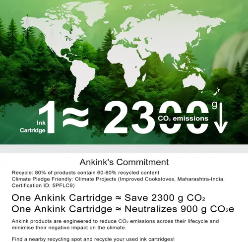 Vista 2 de Ankink 275XL 276XL Paquete combinado de tinta de repuesto para cartuchos de tinta Cannon 275 y 276 para Canon PG-275 XL Color negro para impresora