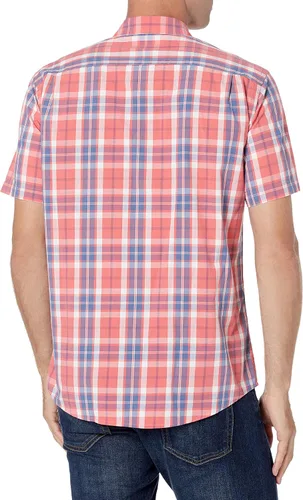 Vista 3 de Tienda Essentials Men's Regular-Fit Short-Sleeve Poplin Shirt