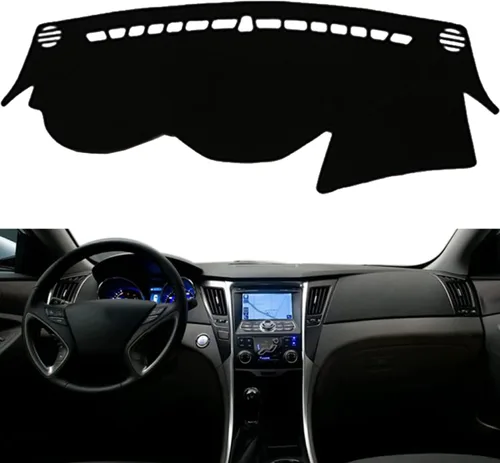 Vista 8 de Tapete para cubierta de tablero de instrumentos de automóvil, compatible con Cadillac CTS 2003-2007 con volante a la izquierda