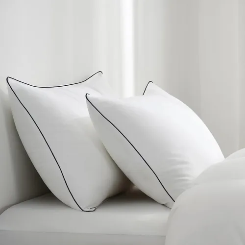 Vista 7 de Vorouhals Colección de Hotel - Juego de 2 almohadas de cama tamaño estándar frescas para dormir, para personas que duermen de espalda, boca abajo