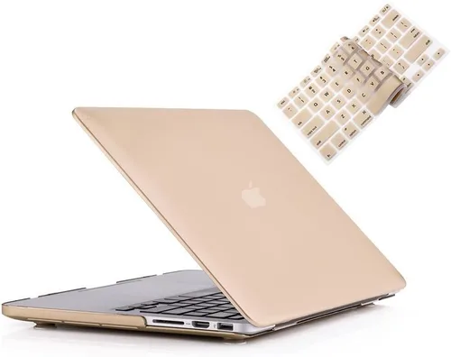 Vista 10 de RUBAN Funda para MacBook Retina Pro de 15 pulgadas A1398 (2015-2012), carcasa rígida de plástico liso mate con cubierta de teclado de TPU