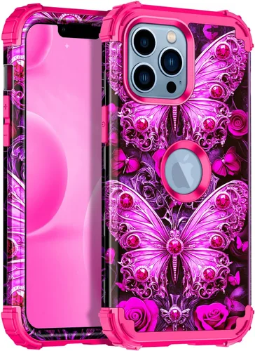 Vista 21 de Miqala Funda para iPhone 11 Pro Max, que brilla en la oscuridad, tres capas, resistente, a prueba de golpes, protección de cuerpo completo