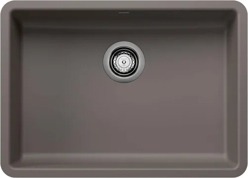 Vista 10 de BLANCO Precis ADA - Fregadero de cocina con cuenco individual de 25 pulgadas, color antracita
