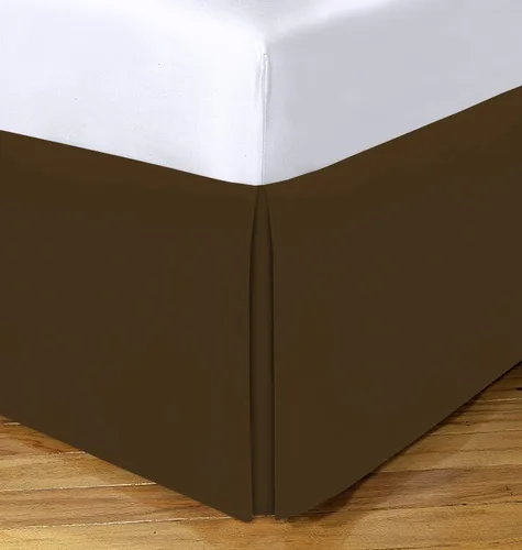 Vista 26 de Falda de cama – Falda de cama plisada 100% algodón egipcio de 800 hilos – Fácil ajuste con falda de cama a medida de 12 pulgadas – Tamaño individual