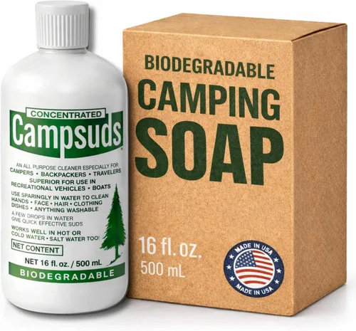 Vista 14 de Sierra Dawn Outdoor Soap - Premium Biodegradable Camping & Backpacking Essential - All-Purpose Natural Soap for Dishes, Clothes & Personal Care