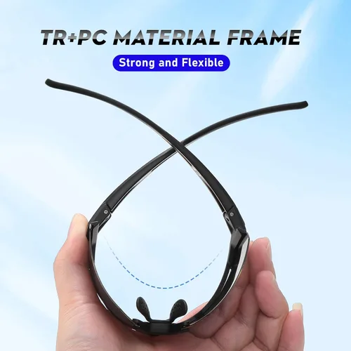Vista 4 de Sports Polarized Sunglasses, UV 400 Protection Sun Glasses Women, Mens Glasses for Cycling Biking Running