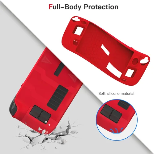 Vista 4 de ROTOMOON Funda protectora de silicona suave mejorada con 8 agarres para pulgar para accesorios de cubierta de vapor