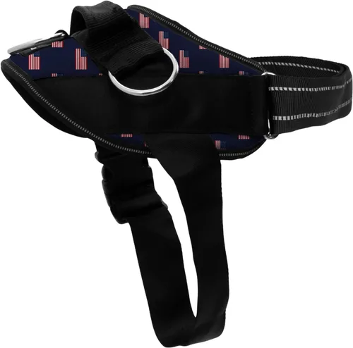 Vista 25 de ShawnCo Arnés esencial para perro, chaleco sin tirones para mascotas con 3 clips de correa, sin estrangulamiento, reflectante, ajustable