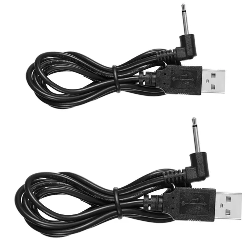 Vista 3 de Smays Cable de carga para Lush 2 3 Hush and Edge - Cable de carga USB negro (paquete de 2)