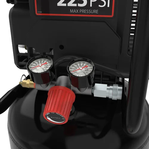 Vista 2 de Campbell Hausfeld Compresor de aire vertical C151CH de 15 galones, 225 PSI