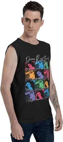 Vista 2 de ISHWARA Camisetas sin mangas para hombre, chaleco de playa con estampado de gimnasio casual