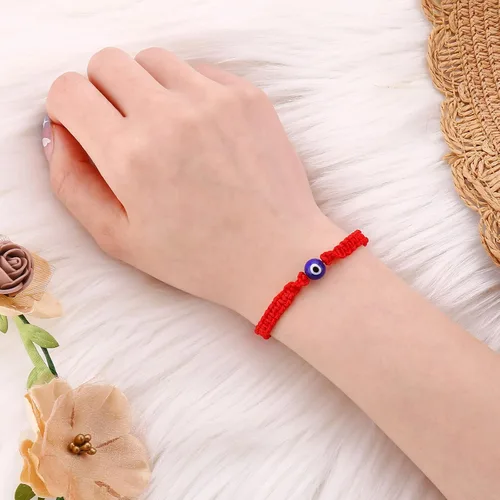 Vista 31 de SUMMER LOVE Handmade Jewelry Evil Eye Bracelets with Card,Black Red String Bracelets Kabbalah Protection Luck Amulet for Women Men Friends Pulseras