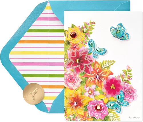 Vista 6 de Papyrus - Tarjeta en blanco (Flores elegantes)