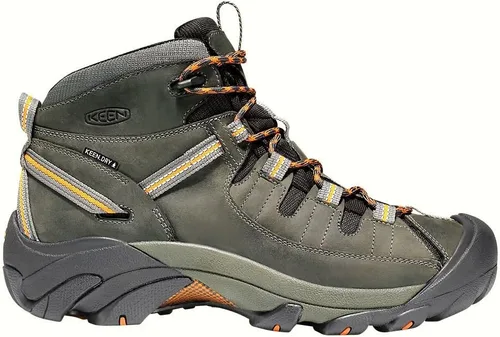 Vista 14 de KEEN Targhee 2 Mid - Botas de senderismo impermeables de altura media para hombre Bisonte/Nuez Asada