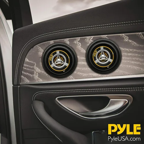 Vista 5 de Sistema de altavoces de coche de dos vías Pyle - Pro de 3.5 pulgadas 120 vatios 4 ohmios Tweeter medio componente de audio de sonido para estéreo