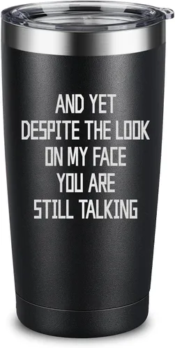 Vista 10 de ARIABLE World's Okayest Employee - Vaso de acero inoxidable de 20 onzas, grabado con láser, divertido regalo para empleados, taza de café aislada al