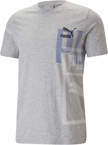 Vista 3 de PUMA Camiseta estampada para hombre 3, Negro