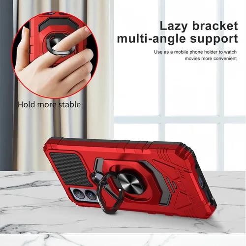 Vista 2 de Ailiber Funda para Cricket Magic 5G U6080AA, ATT Propel 5G con protector de pantalla, soporte de anillo para montaje magnético de automóvil, Soporte