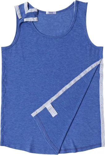 Vista 7 de Deyeek Camisetas sin mangas unisex con acceso completo a presión para hombres y mujeres, camisetas de recuperación de hombro para después