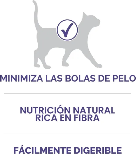 Vista 3 de Purina ONE Hairball Formula, alimento para gatos premium, Fórmula para bolas de pelo
