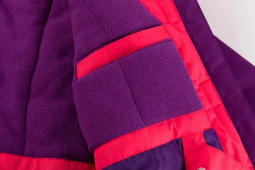 Vista 69 de Chaqueta de esquí impermeable para niñas, chaqueta de snowboard para exteriores, resistente al viento, con forro polar, abrigo de nieve cálido