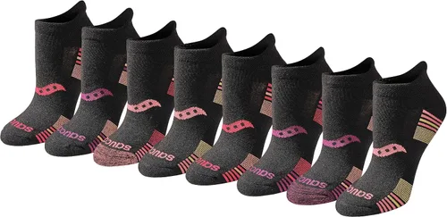 Vista 31 de Saucony Women's RunDry Performance Heel Tab Athletic Socks, Available in S-L (8, 16, 24 Pairs)