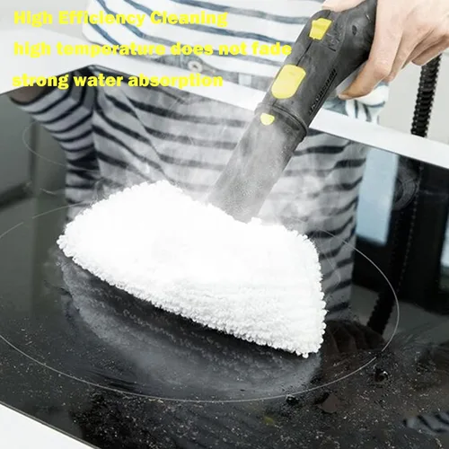 Vista 5 de Almohadillas de repuesto para trapeador de vapor compatibles con Karcher SC limpiador de vapor, paño de microfibra para trapeador de vapor, juego