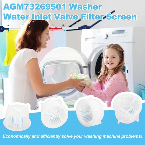 Vista 7 de Pantalla de filtro de válvula de entrada de agua AGM73269501 mejorada para lavadoras LG Ken-more, reemplaza para AP5202486, 1810261, AH3618281