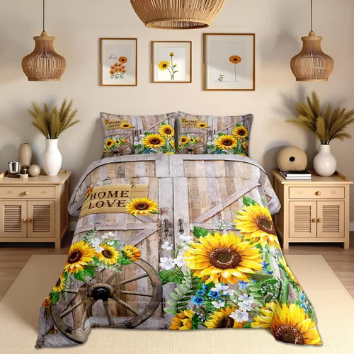 Vista 91 de Juego de ropa de cama Happy Camping de Homewish, tamaño individual, con diseño de osos cazadores y pinos, para niños, hombres, adultos, decoración
