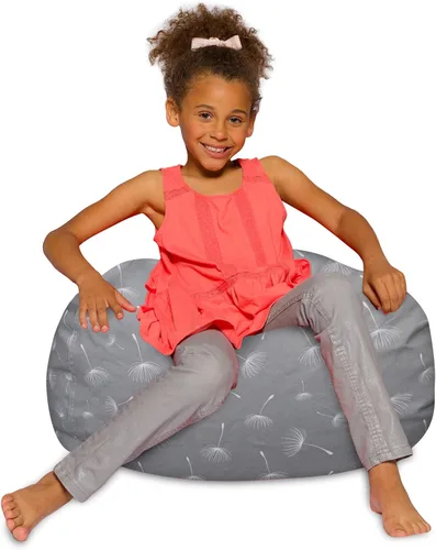 Vista 46 de Posh Creations - Sillón puff para niños, adolescentes y adultos, incluye funda extraíble y lavable a máquina, tamaño mediano de 27 pulgadas, lona