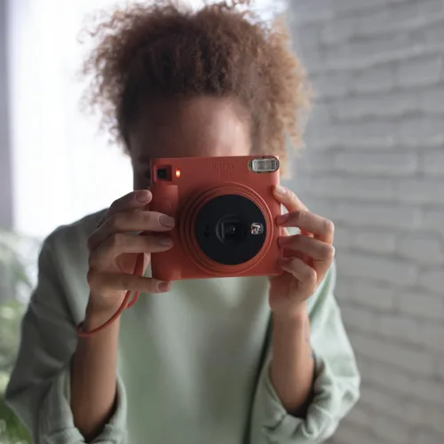 Vista 3 de Instax Cámara instantánea Square SQ1, naranja terracota