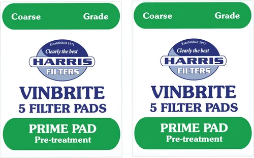 Vista 2 de Paquete de 5 almohadillas de prefiltro Harris Prime con kit de filtro Harris Vinbrite MK3