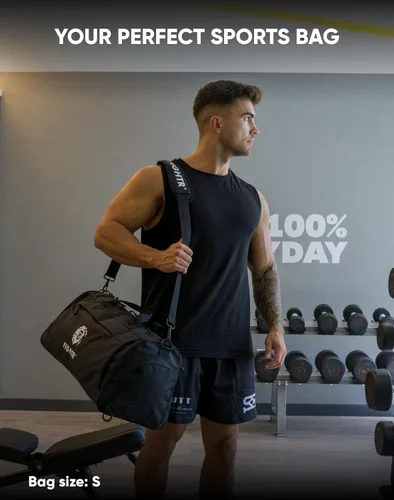 Vista 2 de FIGHTR Sports bag & travel Duffel bag for men and women - with shoe compartment & wet compartment - bag for sports, fitness & travel - training bag
