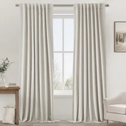 Vista 40 de UHITECH Short Blackout Curtains for Bedroom 24 Inch Long 2 Panels, Beige