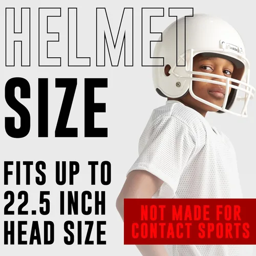 Vista 2 de Franklin Sports NCAA - Conjunto de casco y camiseta de fútbol americano para niños - Disfraz de uniforme de fútbol americano para jóvenes - Casco