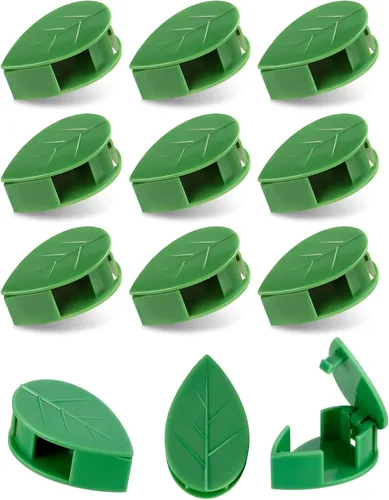 Vista 10 de 60 clips para plantas, 2 tamaños, para plantas de jardín, para tomate, plantas trepadoras, plantas colgantes, para vides, suministros de jardinería