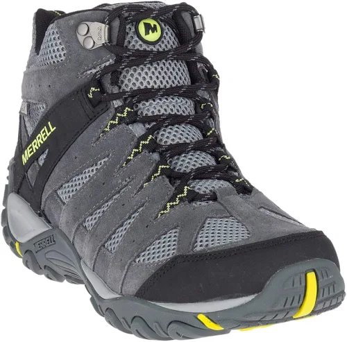 Vista 4 de Merrell Accentor Mid Vent - Botas de senderismo impermeables para hombre, nutriaAleutian