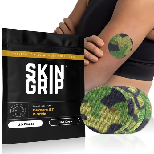 Vista 12 de Skin Grip Parches adhesivos compatibles con sensores Dexcom G7 y Stelo CGM Estampados de animales - Paquete de 10