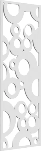 Vista 73 de 9 3/8"W x 24 3/8"H x 1/4"T Farwell Decorativos Paneles de Pared de Madera Calado, Hickory