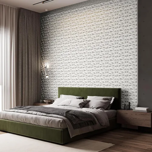 Vista 7 de INMOZATA Paneles de pared 3D para decoración de pared interior, paquete de 33 paneles decorativos de pared de 12 x 12 pulgadas con diamantes, panel