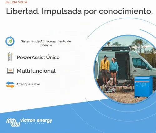 Vista 2 de Victron Energy Quattro - Inversor de onda sinusoidal pura de 5000 VA de 12 voltios y cargador de batería de 220 amperios