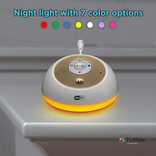 Vista 4 de Motorola MBP163CONNECT Monitor de audio para bebés, dispositivo inteligente inalámbrico WiFi para niños pequeños, bebés, guardería, con 10 sonidos