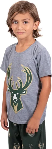 Vista 2 de Ultra Game NBA - Pijama de 2 piezas para niños, conjunto de pantalón y camisa