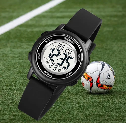 Vista 4 de MASTOP Moda LED Luz Digital Deporte Relojes Cronómetro Calendario Reloj 5Bar Impermeable Multifuncional Reloj de Pulsera