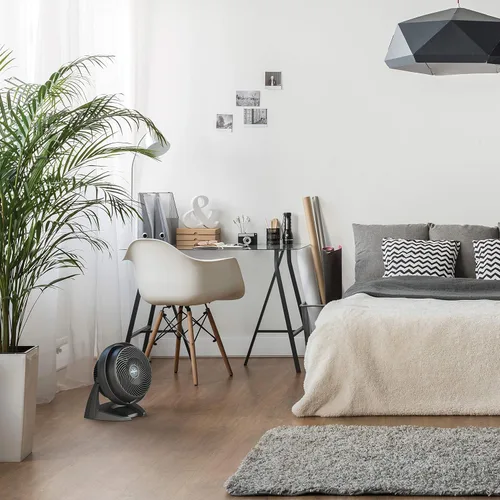 Vista 6 de Vornado 7803 Ventilador circular de aire con pedestal grande para habitación entera con altura ajustable, 3 ajustes de velocidad, parrilla extraíble