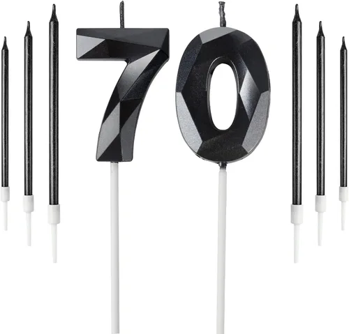 Vista 67 de Vela rosa de cumpleaños número 1 con 6 velas largas, decoraciones de decoración de pastel para fiesta de niña de 1 año, suministros de celebración