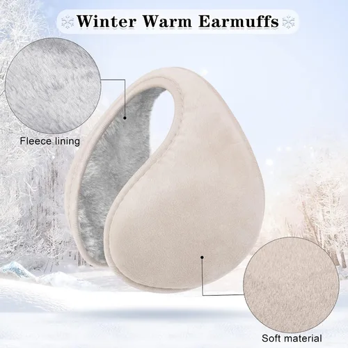 Vista 2 de Motarto Conjunto cálido de invierno, bufanda de punto, gorro, guantes para pantalla táctil, calentador de oídos, equipo para clima frío para hombres