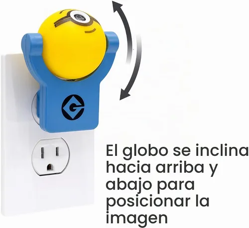 Vista 5 de Projectables Minions Despicable Me - Lámpara de noche enchufable, para niños, Edición de coleccionista, Sensor de luz, proyecta imagen en techo