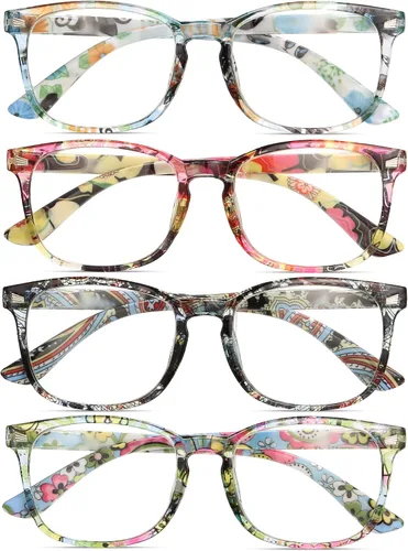 Vista 7 de BLS BLUES Reading Glasses for Women for Home, Office & Driving - HD Clear Readers with Blue Light Blocking Protection