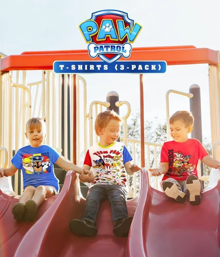 Vista 3 de Camiseta gráfica de Paw Patrol (conjuntos) Marshall Chase Rubble Rocky Skye Everest Zuma Outfit Tee para niños pequeños de cumpleaños a niños